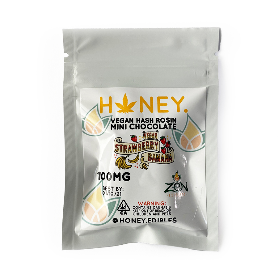 Vegan Hash Rosin Mini Chocolate "Strawberry Banana