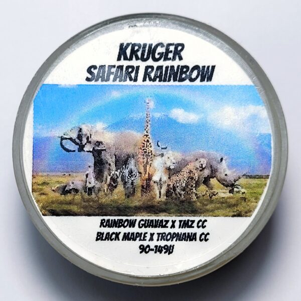 Real Cannabis Chris 'Kruger Safari Rainbow' Cold Cure Live Rosin 90-149u