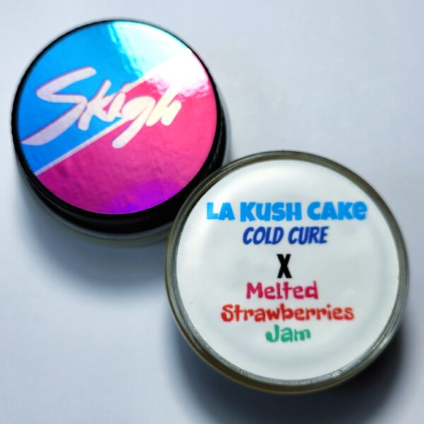 Skigh by Real Cannabis Chris 'LA Kush Cake x Melted Strawberries' Full Spectrum Cold Cure Live Rosin Thumbprint