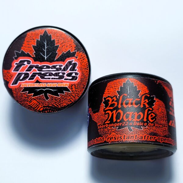 Fresh Press 'Black Maple' Cold Cure Live Rosin 149-70u