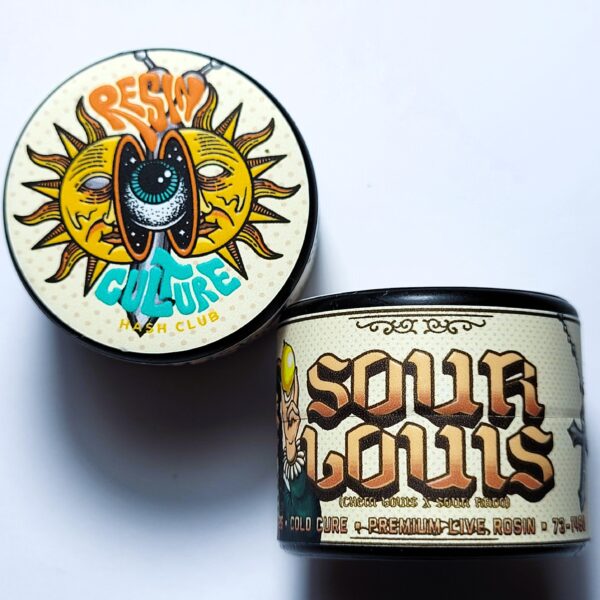 Resin Culture Hash Club 'Sour Louis' Cold Cure Live Rosin 73-149u