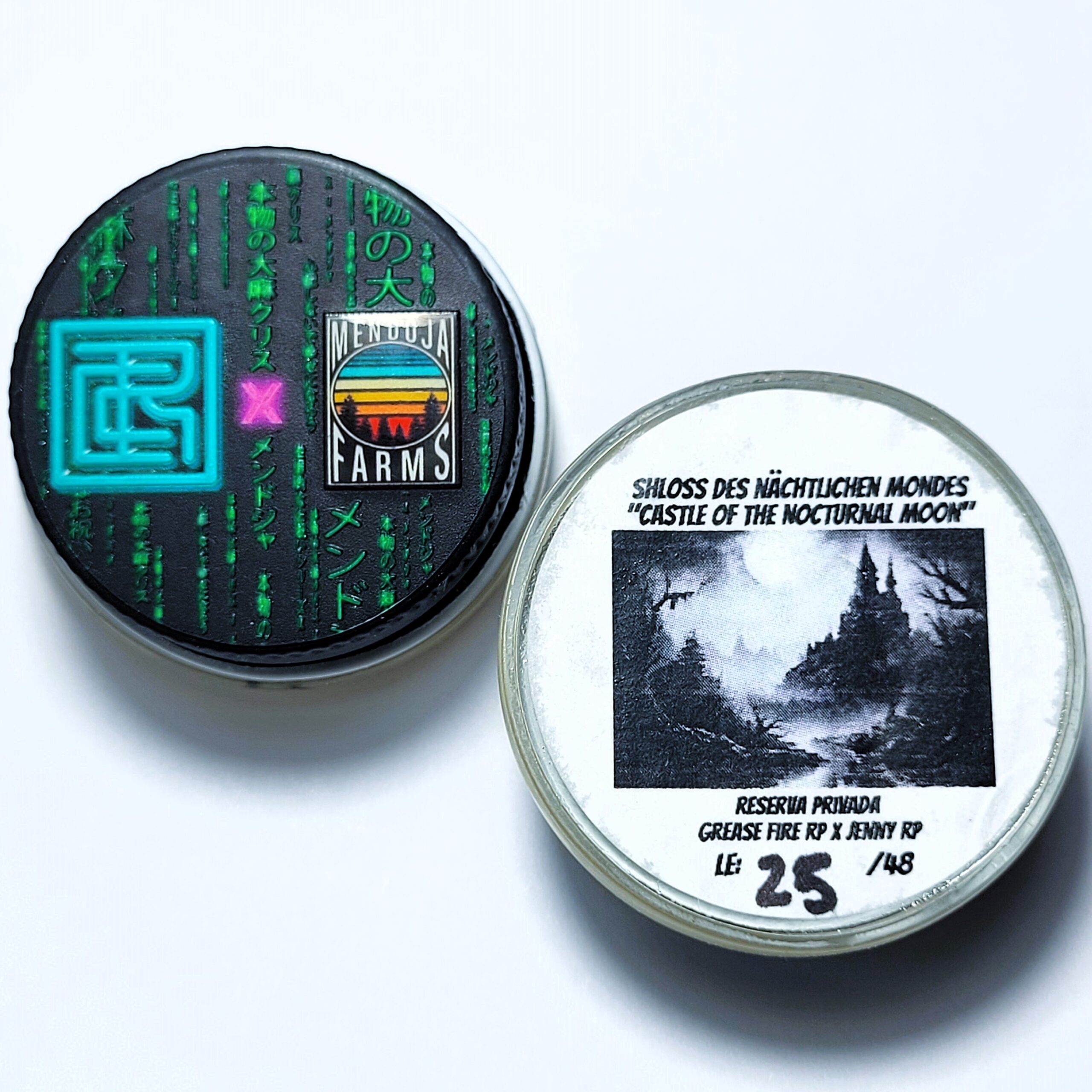 Real Cannabis Chris x Mendoja Farms 'Shloss Des Nachtlichen Mondes' LE Reserva Privada Cold Cure Live Rosin