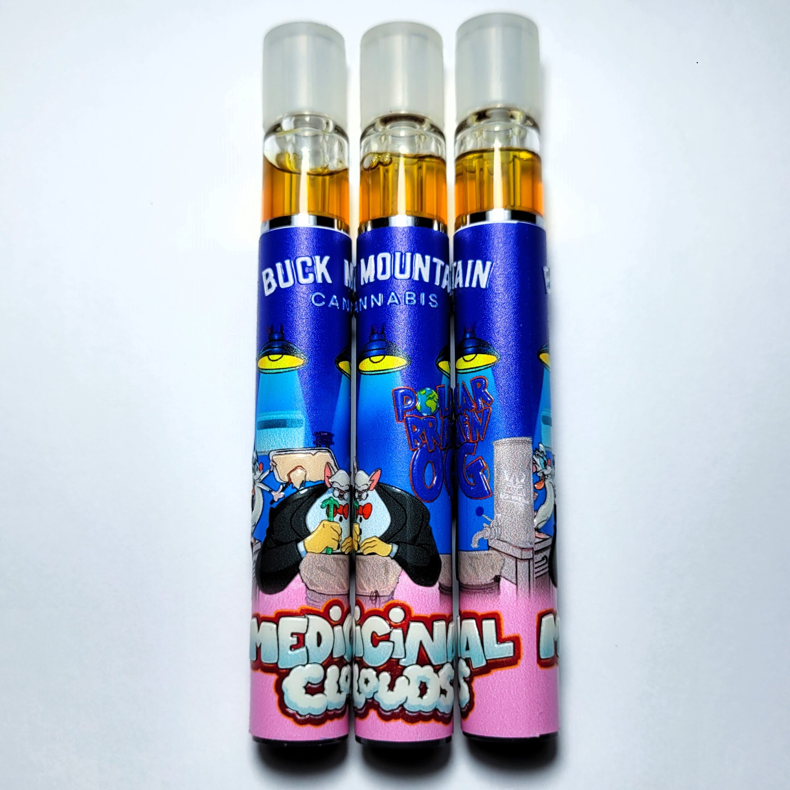 Medicinal Clouds + Buck Mountain Cannabis 'Polar Brain OG' Live Rosin Disposable